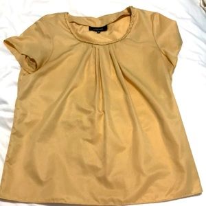 Jones New York Gold Short Sleeve Blouse